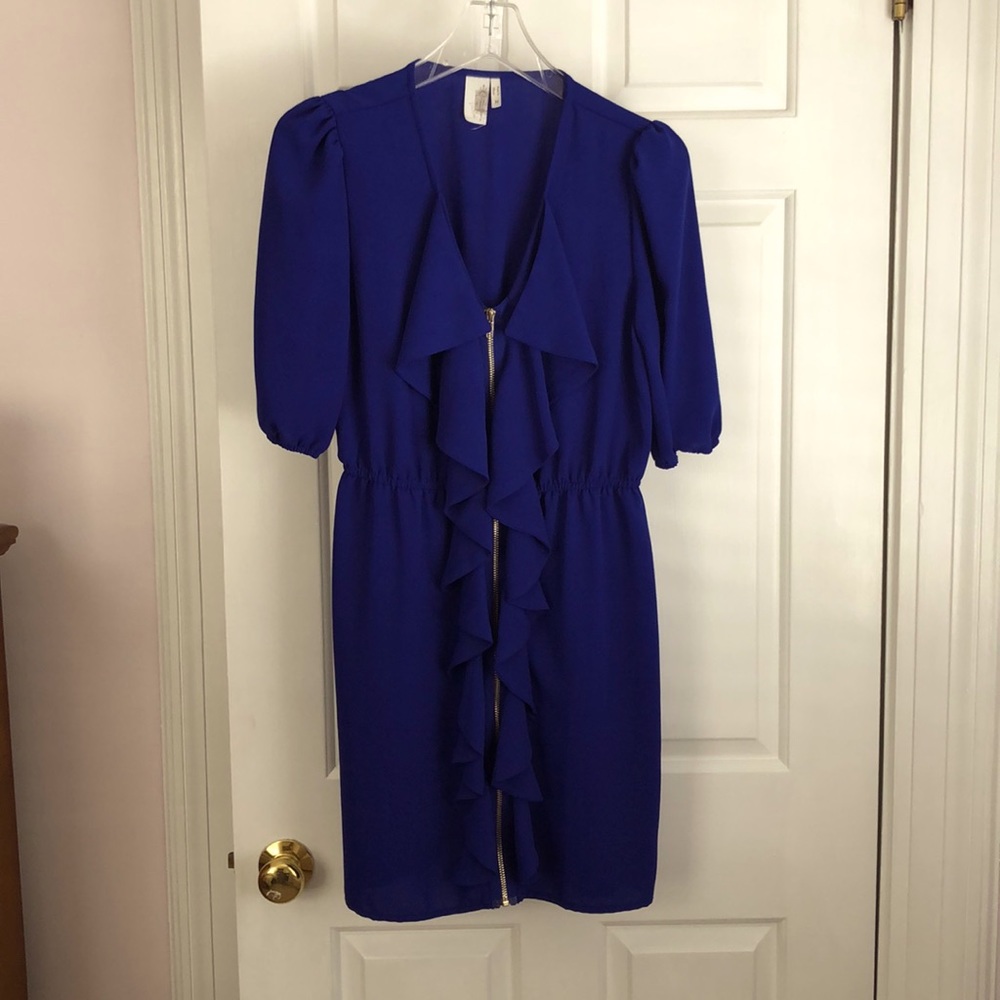 Ruffle Blue Dress